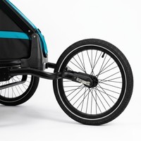 Remorque vélo pour chien KS-6200 Series 8" en alliage d'aluminium avec suspension indépendante, pivotante, légère et résistante à l'eau