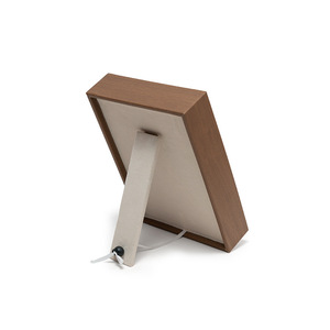 New 4-Slot Vertical Wood Grain Leather Glossy White Black Wood <b>Sunglasses</b> & Glasses Display Stand - Product Image 4