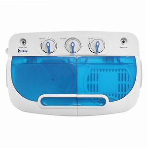 Lavatrice semi-automatica a doppio cestello bianca e blu da 15 libbre (standard USA) con pompa di scarico - Product Image 5