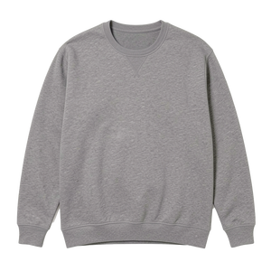 Sudadera de cuello redondo para hombre de tela gruesa |   Suéter de Felpa 80% Algodón 20% Poliéster |   Ropa Urbana Transpirable con Hombros Caídos y Tallas Grandes - Product Image 2