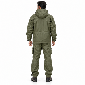 Traje Impermeable para Motocicleta, Chaqueta con Capucha y Pantalones de 2 Piezas, Ropa de Trabajo para Exteriores, Ropa Impermeable, Logotipo Personalizado, Proveedor Mayorista OEM ODM - Product Image 2