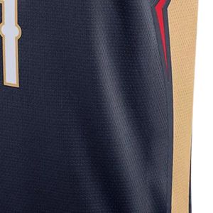<b>Navy</b> Gold Basketball Jersey for Men Sleeveless Athletic Team Uniform Lightweight Sports Shirt Breathable Game Practice - Product Image 5