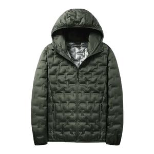 Veste en duvet blanche d'hiver pour hommes Graphene Self heating Windproof Pleated Hooded Puffer Jackets Casual Warm Down Coats Male Clothing - Product Image 5