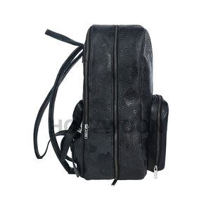 Large Capacity Leather <b>Backpack</b> with PVC Lining Reusable & Lightweight Design for Unisex Use - Product Image 3