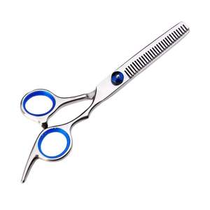 Hair <b>Thinning</b> Scissors Black Finger <b>Rings</b> Professional Stainless Steel Top Quality Barber Shears Stainless Steel Texturizing - Product Image 5