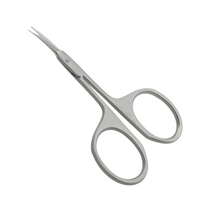 Women's 9cm Stainless Steel Cuticle Nail Scissor Curved Right-Handed Nail Art Facial Hair Removal Sharp <b>Makeup</b> Beauty Equipment - Product Image 5