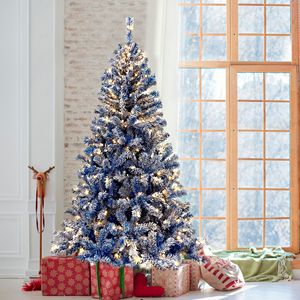 Albero di Natale Artificiale Pre-Illuminato da 180 cm con 750 Rami, Effetto Neve, per le Festività - Product Image 2