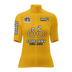 Jersey de Ciclismo para Mujer al por Mayor, Manga Corta, Cierre Completo, Transpirable, Secado Rápido, 100% Poliéster, Impresión Digital, Color Personalizado - Product Image 4