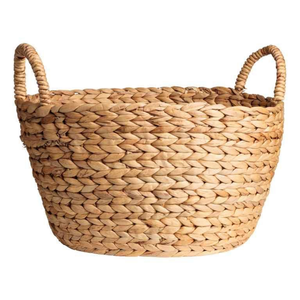 <b>Water</b> <b>Hyacinth</b> <b>Basket</b> Wholesale Handmade Lightweight Durable Storage <b>Basket</b> Eco Friendly for Retail and Supermarket Buyers - Product Image 6