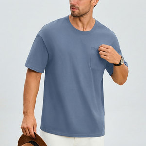 Front Pocket Customized Logo Oversized Men's Gym T-<b>Shirt</b> Eco-Friendly Quick Dry Breathable Premium Performance Fabric <b>100</b>% - Product Image 2