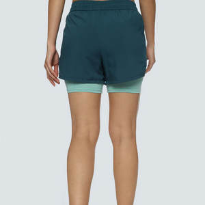 Shorts de Doble Capa para Mujer, Talla Adulto, Ajuste Cómodo, Diseño con Bolsillos Personalizados - Product Image 2