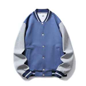 Chaquetas Universitarias Personalizadas para Hombre, Chaqueta Varsity al por Mayor, Chaqueta Letterman Lisa con Logotipo Personalizado para Hombre - Product Image 1