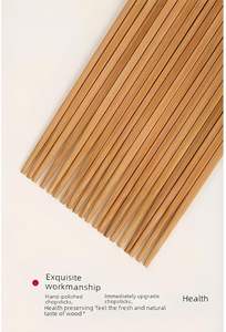 Palillos de Bambú Natural Sin Pintar, Palillos Reutilizables de Bambú Puro Estilo Chino Japonés para Sushi, Fideos y Comida Coreana - Product Image 5