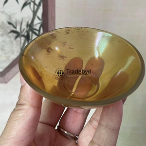 Bol en corne d'ange moderne de qualité supérieure, fait main, pour servir et décorer, par Tradebyd - Product Image 1