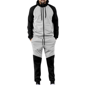 Survêtements unisexes de haute qualité, best-sellers, décontractés, respirants, en spandex/coton, avec sweats à capuche à fermeture éclair intégrale et pantalons de jogging - Product Image 3