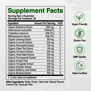 Factory Supply GLP-1 Probiotics Peptide Gummies (60 Gummies/Bottle) for Adult Wellness Weight Nutritional <b>Supplements</b> - Product Image 6