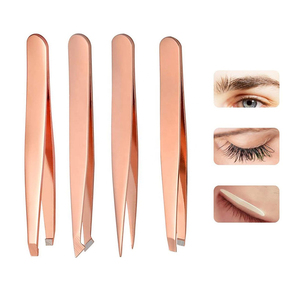 Juego de Pinzas Profesionales de Acero Inoxidable para Cejas con Punta Inclinada y Puntiaguda para Depilación de Cejas - Product Image 3