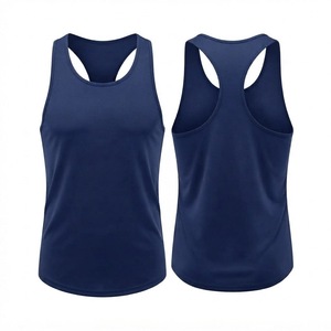 160GSM Breathable Performance Racerback Tank Top Custom Logo Moisture Wicking Gym <b>Singlet</b> Wholesale - Product Image 2