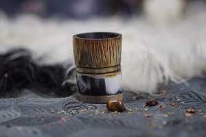 Handcrafted Polished Natural Horn Short Wine <b>Glass</b> Eco friendly High Quality Medieval Viking Drinkware <b>Cup</b> Natural Finish - Product Image 6