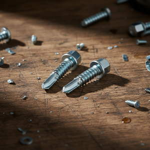 Tornillos Autoperforantes de Cabeza Hexagonal, Clase 8, Acero al Carbono, Zincados/Galvanizados/Fosfatados, Medidas en Pulgadas/Métricas, Fijaciones para Techos y Estructuras, OEM - Product Image 1