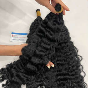 Extensions de cheveux bouclés en vrac de qualité supérieure 2026, super double drawn, couleur noire, 100 % cheveux humains vierges vietnamiens - Product Image 2