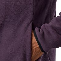 Chaqueta cortavientos deportiva para hombre, delgada, con bordado, paneles en contraste, forro polar, cierre de cremallera de un cuarto, cálida, para correr y fitness