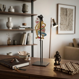 Marioneta de Sombra Wayang Kulit de Cuero Indonesio Hecha a Mano, Decoración de Mesa Cultural Tradicional Javanesa, Arte Étnico, Recuerdo - Product Image 5