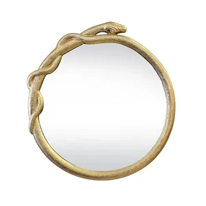 Nouveau Miroir Mural Métallique Fait Main Tendance, Miroir d'Accent Artistique Moderne de Luxe pour Maison Contemporaine, Chambre, Salle à Manger, Salon - Product Image 1