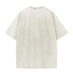 Wholesale Custom Plain Blank Acid Wash Polyester/Cotton Regular Fit Quick Dry Short Sleeve Men T-<b>shirts</b> - Product Image 4