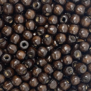 Perles en bois de pin naturel rondes de 8 mm, écologiques, multicolores, sans plomb, FAIZA CRAFT, provenant de l'Uttar Pradesh - Product Image 4