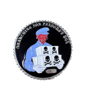 Monedas personalizadas de metal esmaltado suave con acabado brillante en negro, níquel, oro, plata y cobre. - Product Image 1