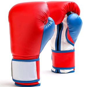 Gants de boxe en cuir noir et violet, à doigts entiers, avec lacets et support de poignet, équipement d'entraînement pour adultes - Product Image 5