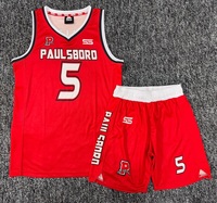 Jersey Basket Custom Profesional Grosir Unisex Bahan Mesh Bolak-Balik Pakaian Basket Dewasa untuk Olahraga Ukuran Besar