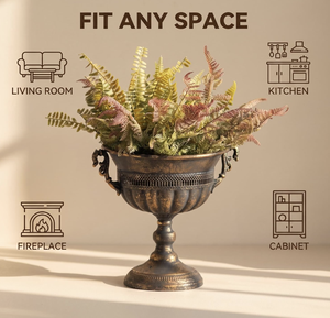 Rustic Centerpiece Metal Vase Decorative Flower Pot for Wedding,Table decor,Living - Product Image 3