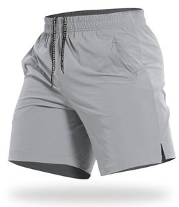 Shorts de sport pour hommes en toile tissée, personnalisables (ODM), pour fitness, été, plage, doux, respirants, séchage rapide, mode décontractée, avec cordon de serrage, mi-longueur - Product Image 1