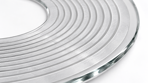 Panneau de couverture décoratif en verre gravé sur mesure avec texture CD, à montage en surface pour appareils électroniques, équipements de contrôle industriel et affichages - Product Image 2
