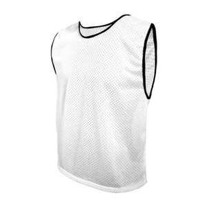 White Mesh Sleeveless Sports Vest Unisex Crew Neck Breathable Regular Fit Adult All Seasons <b>Jersey</b> Tank Top - Product Image 6