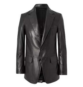 Blazer en cuir pour homme, nouvelle mode, prix OEM, super qualité, respirant, logo/couleurs personnalisés, tendance du moment. - Product Image 6