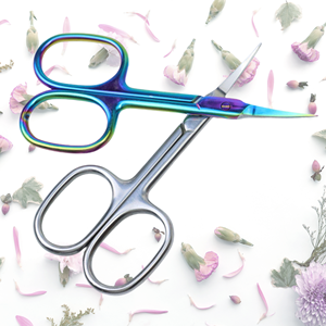 Pince à cuticules courbée de deuxième génération, style russe, en acier inoxydable, avec repousse-cuticules, pour manucure et soin des ongles, pour l'exportation - Product Image 1