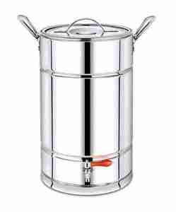 HEAVY DUTY STAINLESS STEEL TEA URN 30 LITER <b>MIRROR</b> FINISH COMMERCIAL HOT WATER DISPENSER CATERING USE - Product Image 1