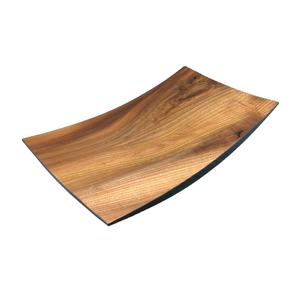 Plato de Madera con Borde Natural de Forma Orgánica |   Bandeja de Madera Maciza Hecha a Mano para Decoración Moderna de Cocina y Mesa - Product Image 3