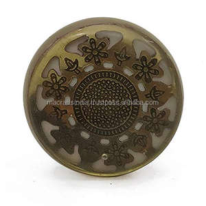 <b>Crystal</b> Clear Resin Brass Furniture Handles Set Flower Knobs for Cabinets Wardrobes Kitchen Furniture Drawer Usage <b>Accessories</b> - Product Image 1