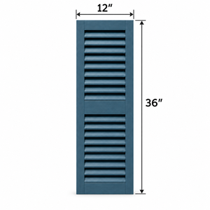 Panel de Celosía Fija Pintado en Azul Oscuro para Ventanas Exteriores, Casas de Jardín y Decoración de Porches, Contraventana de Madera Maciza - Product Image 2