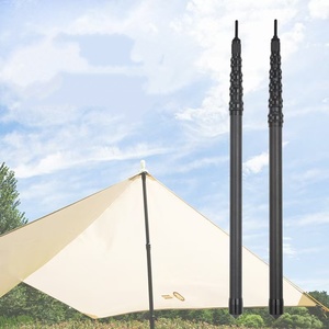 TOPFRP China Factory 3K Super Light Carbon Fiber 1.1mm Thickness Telescopic <b>Tarp</b> Tent Poles - Product Image 1