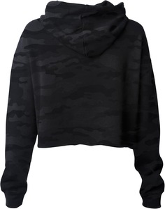 Sudadera con capucha corta de alta calidad con logotipo personalizado, envío directo SIN MOQ, sudadera extragrande con capucha corta para mujer. - Product Image 6