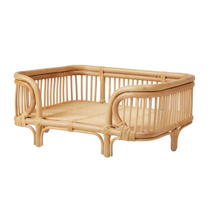 Juego de 3 camas de mimbre natural vietnamita para perros, para uso en interiores y exteriores, precio al por mayor. - Product Image 3