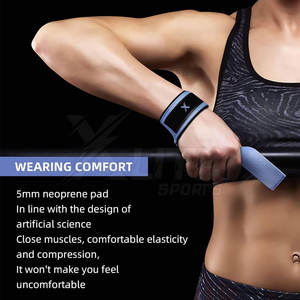 Sangle de levage en néoprène de qualité professionnelle pour l'entraînement en force et la musculation - Support de préhension réglable, léger et unisexe - Product Image 6