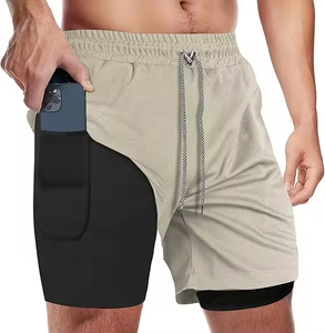 Pantalones Cortos Deportivos para Hombre, Nuevo Modelo, Verano, Moda, Spandex/Poliéster, Cintura Elástica, Color Sólido, Transpirables, Estilo Urbano, Logotipo Personalizado - Product Image 1