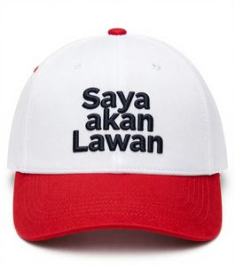 Premium White Red Baseball <b>Cap</b> with <b>Bold</b> Embroidered Typography Adjustable Unisex Casual Streetwear Fashion Hat Design for Daily - Product Image 1