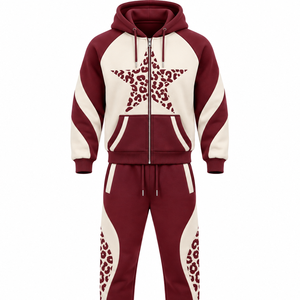 Survêtements en polaire pour hommes, vêtements de sport chauds, ensemble de jogging pour la salle de sport, fabricant OEM, vente en gros, export, fournisseur - Product Image 4